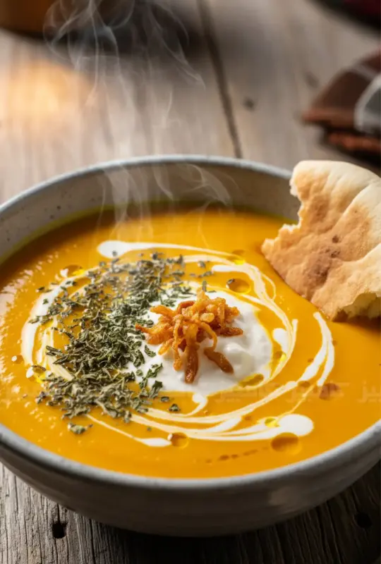 طرز تهیه آش کدو حلوایی با کشک